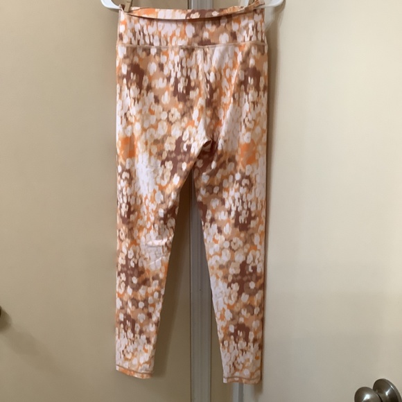 Aerie OFFLINE Orange Cedar Expedition Shine Crossover Leggings Size Large NEW - Picture 3 of 5